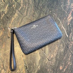 Coach patterned wristlet